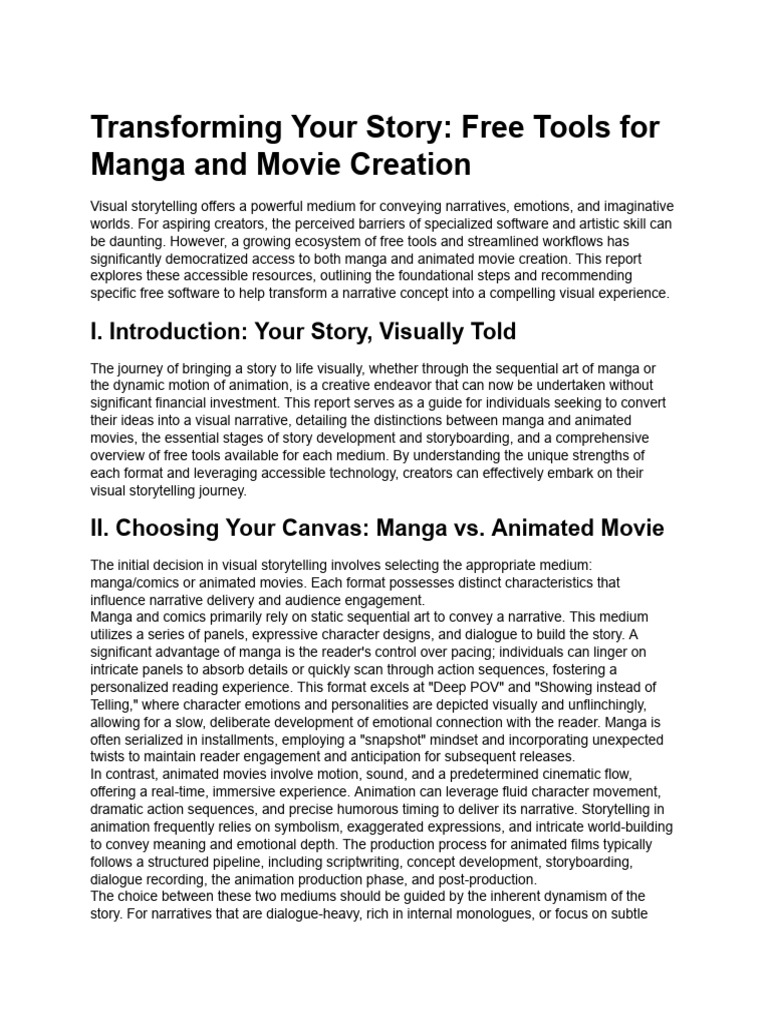 Script to Visual Media Tools | PDF | Narrative | Animation