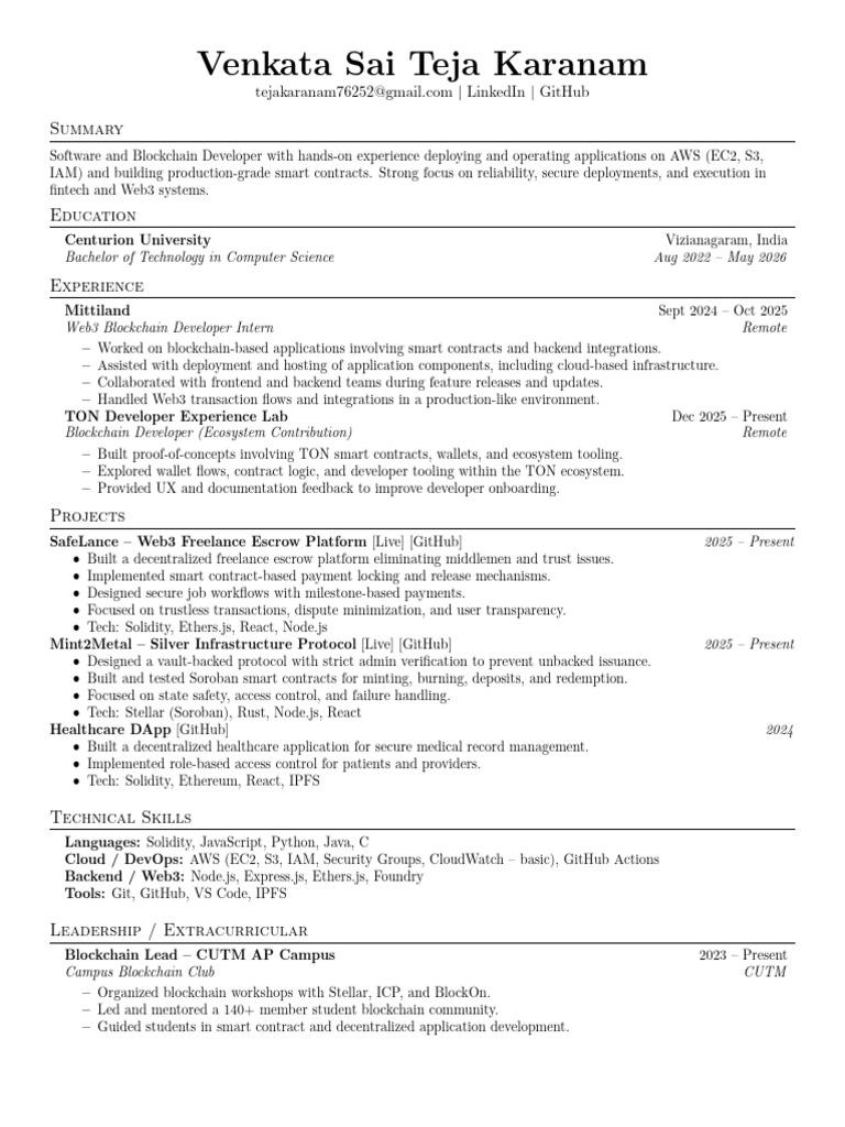 Jake s Resume | PDF