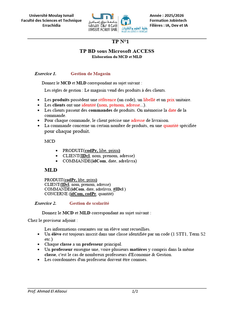 TD MCD MLD | PDF