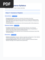 Class 11 Commerce Syllabus 2025-26 | PDF | Microeconomics | Economics