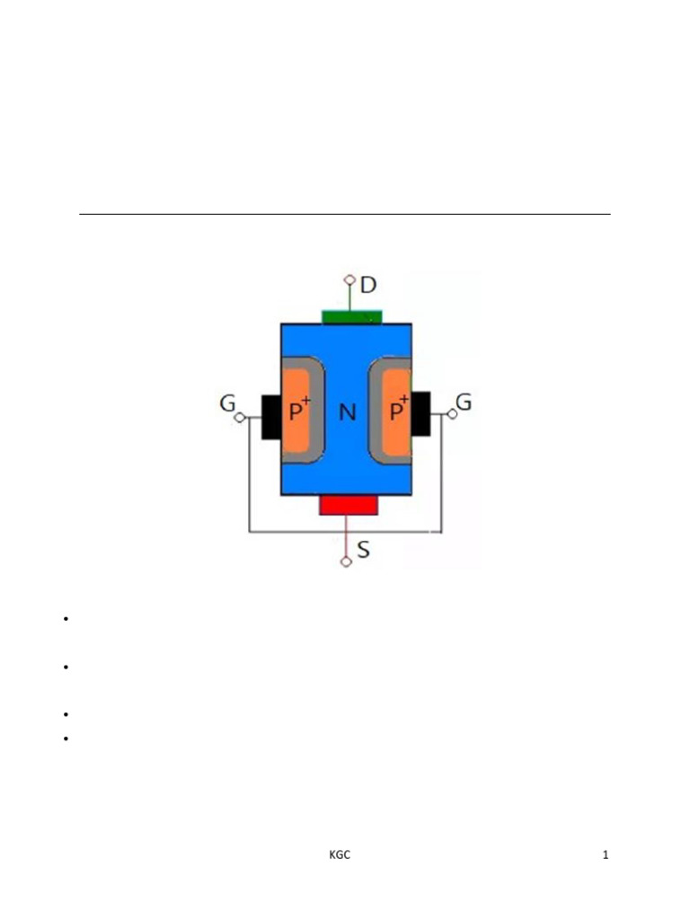 JFET (1) | PDF | Field Effect Transistor | Mosfet