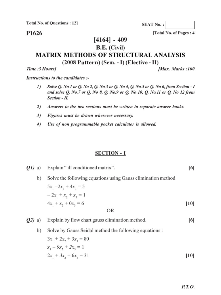 B.E - (2008 Patt.) | PDF | Pump | Reliability Engineering