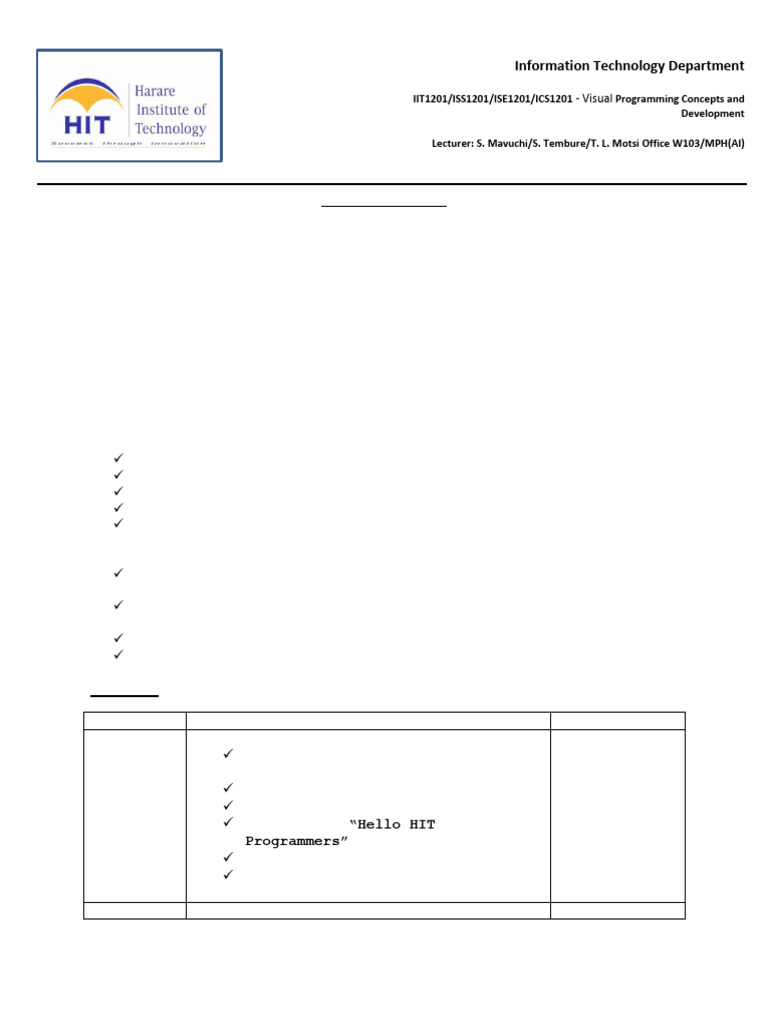 C- Course Outline 2025 | PDF | C Sharp (Programming Language ...