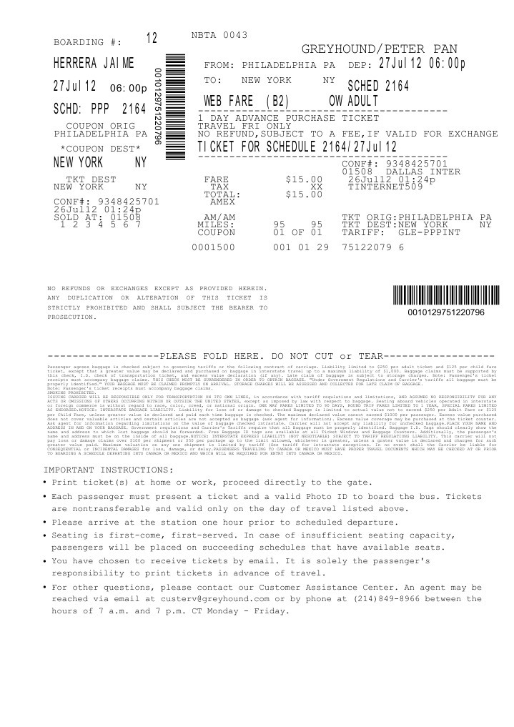 Greyhound 93484257 | PDF