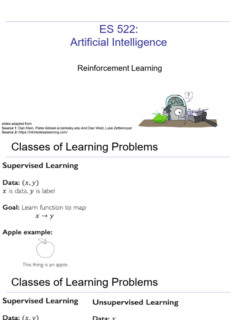 Lecture-33 Reinforcement Learning | PDF | Statistical Theory | Behavior ...