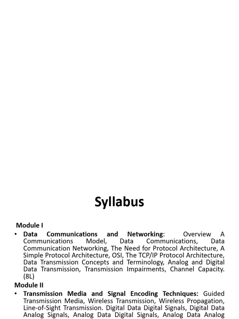 Data Communication and Computer Network (DCCN) Btech notes part 3 | PDF ...