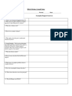 FHAO Preface Cornell Notes-Student