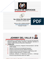 Portafolio de Servicios-Ingeniero Johnny Del Valle Gutierrez