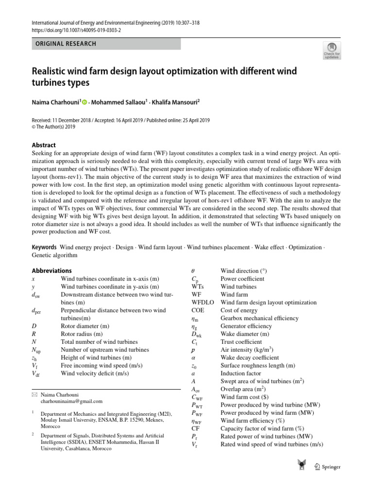 [a] Realistic Wind Farm Design Layout | PDF | Wind Turbine | Wind Farm