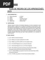 Programa de Mejora Continua Escolar 2025-2026 | PDF | Evaluación ...
