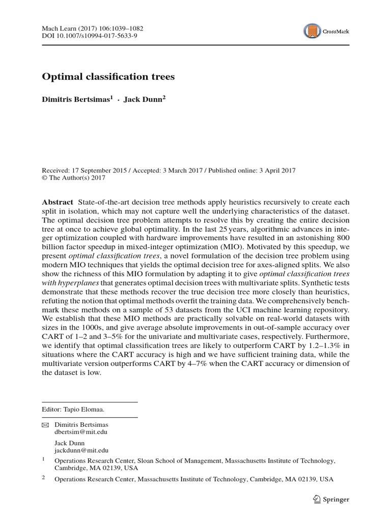 Optimal Tree | PDF | Mathematical Optimization | Applied Mathematics