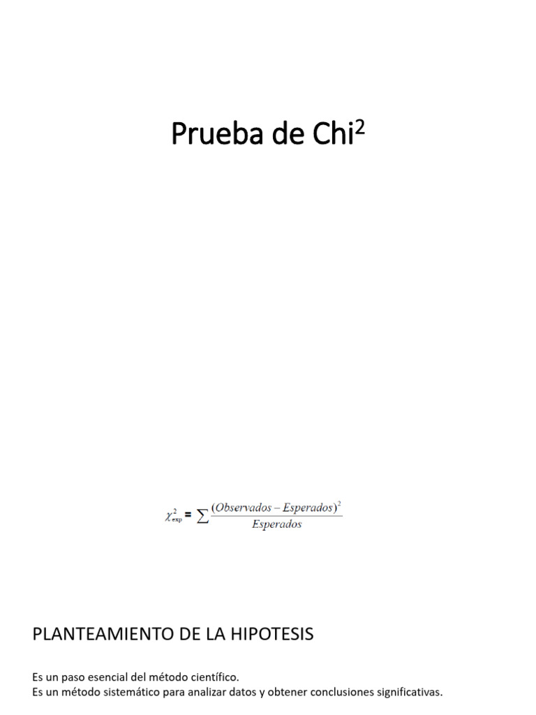 CHI2 | PDF | Dominancia (Genética) | Hipótesis
