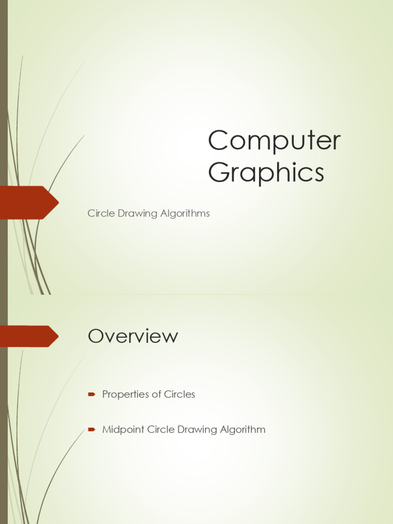 3 - Circle Drawing Algorithm | PDF
