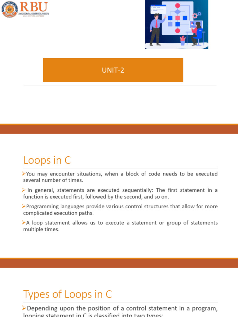 Unit II_Part II Loop | PDF | Control Flow | Programming Paradigms