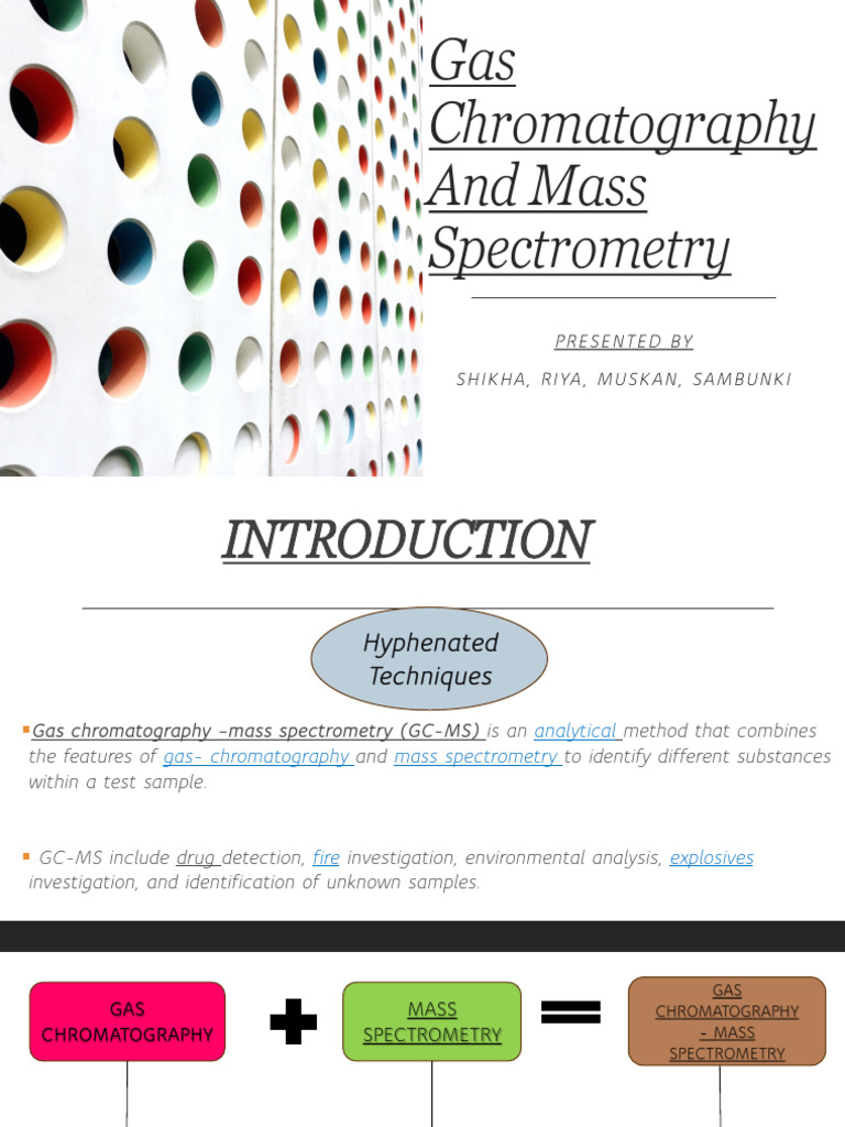 Gas Chromatography and Mass Spectrometry | PDF | Gas Chromatography ...