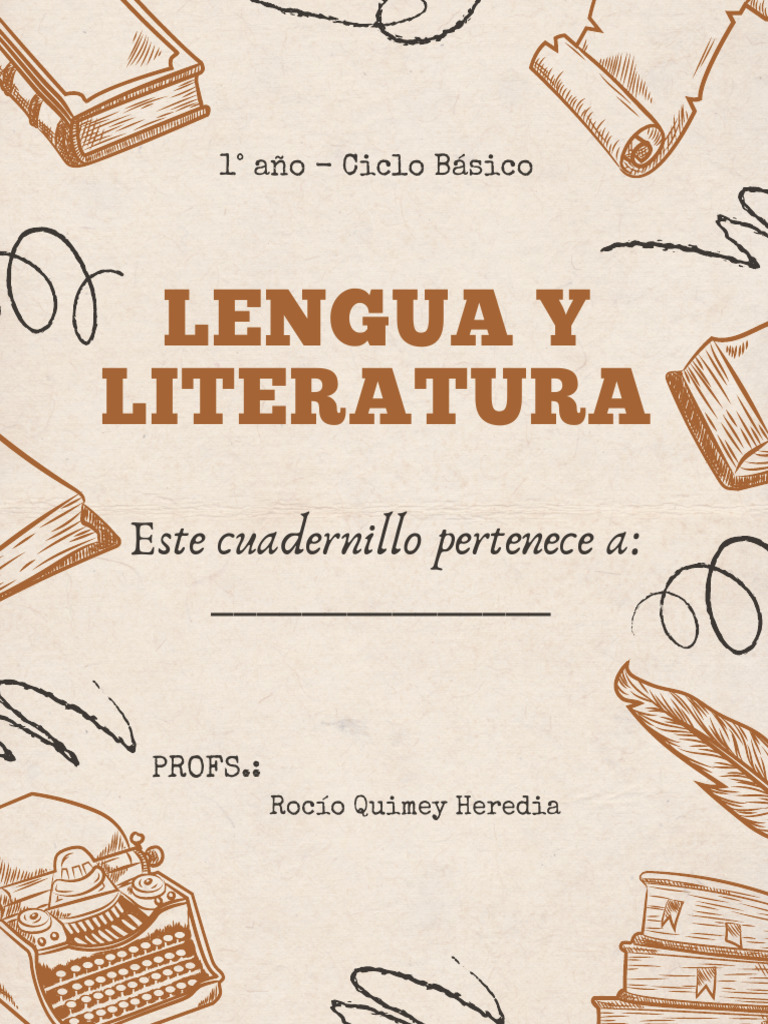 Cuadernillo de Lengua y Literatura | PDF | Gramática | Lingüística