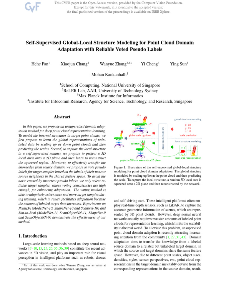 230401-Self-Supervised Global-Local Structure Modeling for Point Cloud ...