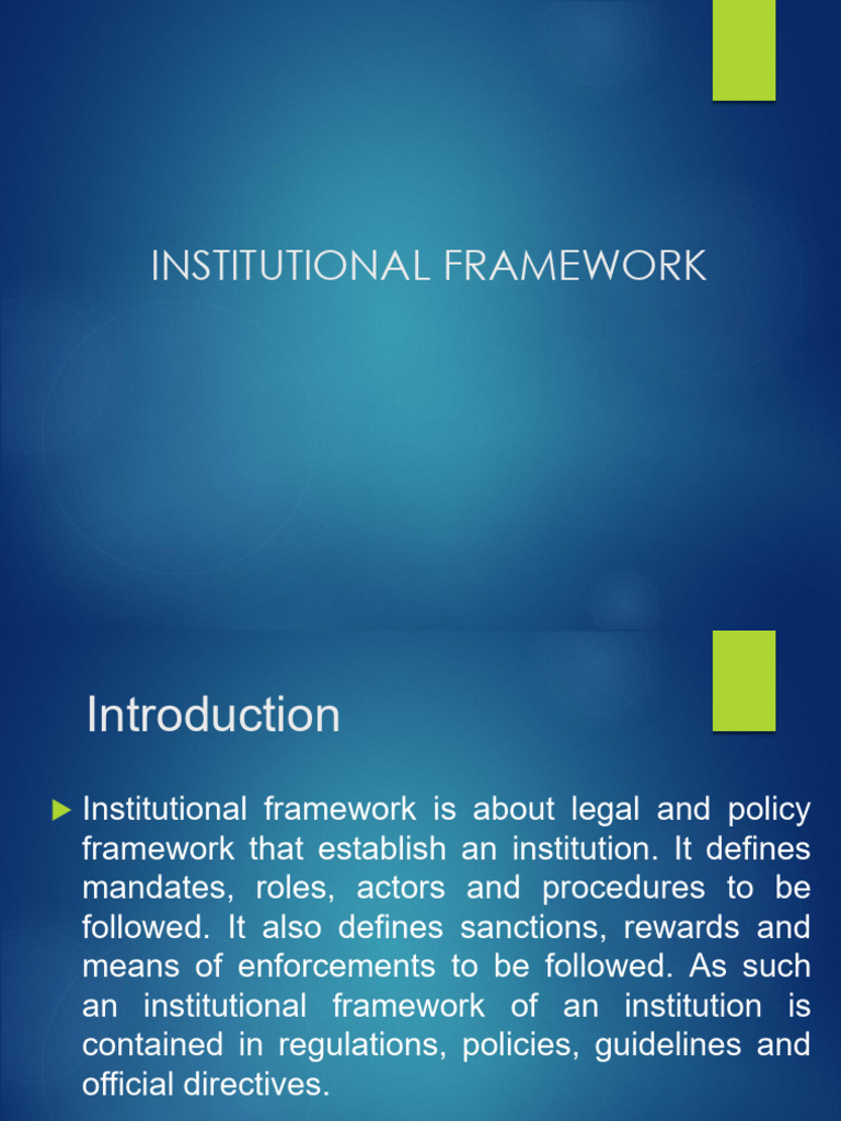 INSTITUTIONAL FRAMEWORK FOR REGIONAL PLANNING | PDF | Land Use | Policy