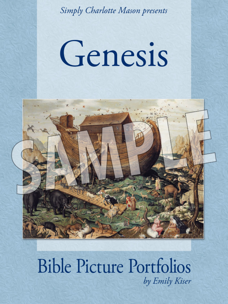Bible Picture Portfolios Genesis Sample | PDF | Noah's Ark | English ...