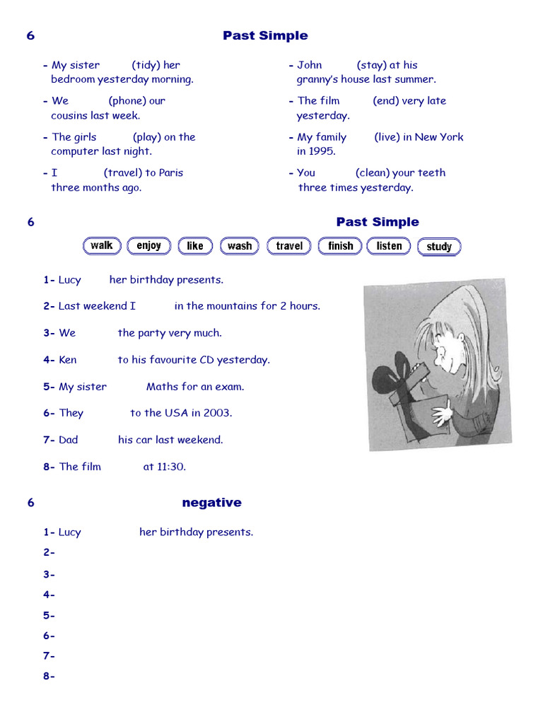 Exercises Past Simple | PDF