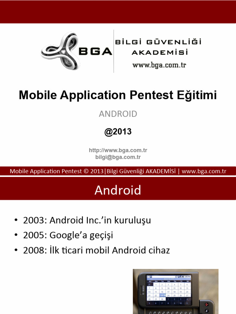 Bga_7_mobil Pentest Örnek Not | PDF