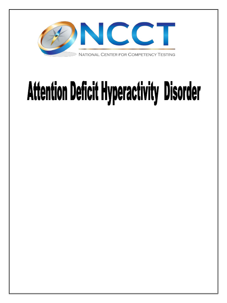 _Attention Deficit Hyperactivity Disorder | PDF | Attention Deficit ...