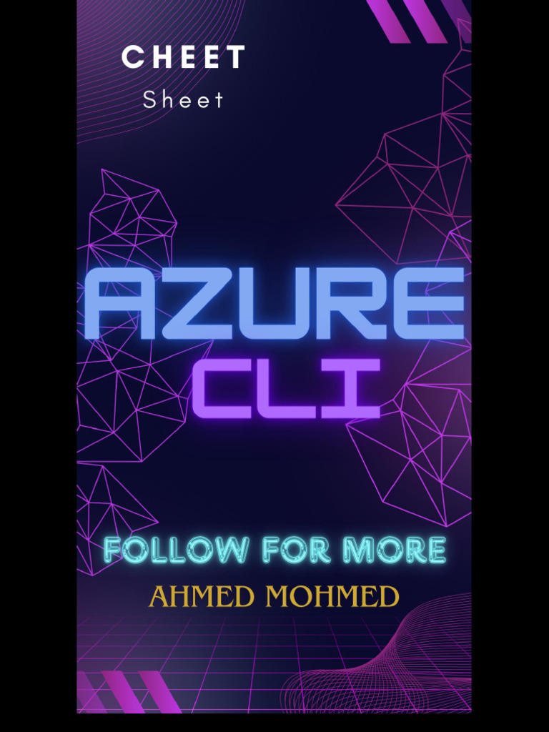 Azure CLI Cheet Sheet | PDF | Command Line Interface | Key (Cryptography)