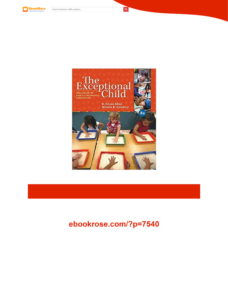 The Exceptional Child: Inclusion in Early Childhood Education 8th ...