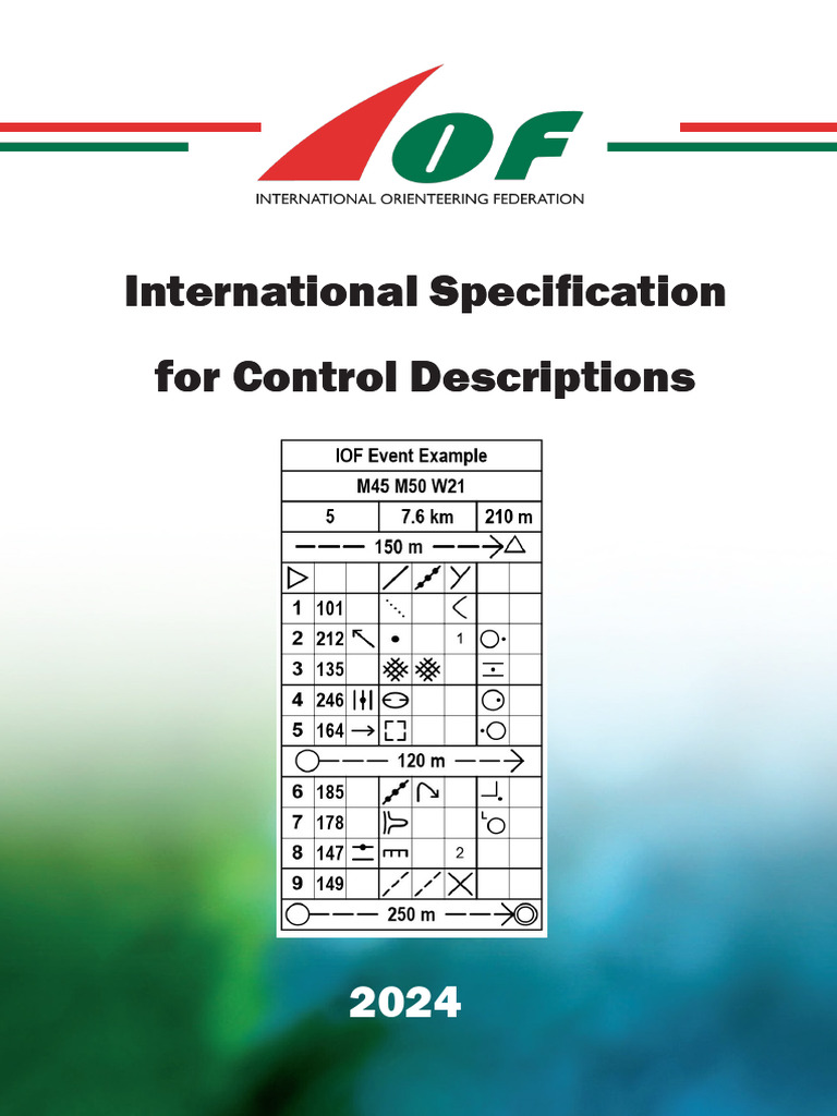 IOF Control Descriptions 2024 | PDF