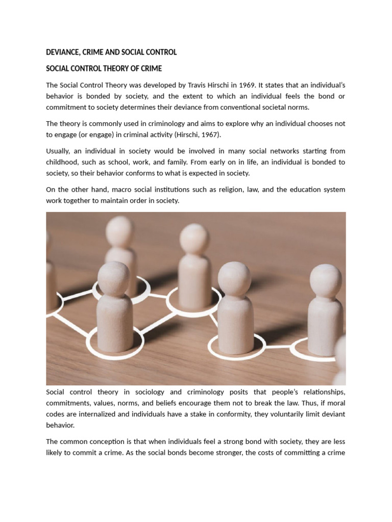 Deviance, Crime and Social Control | PDF | Deviance (Sociology) | Crimes