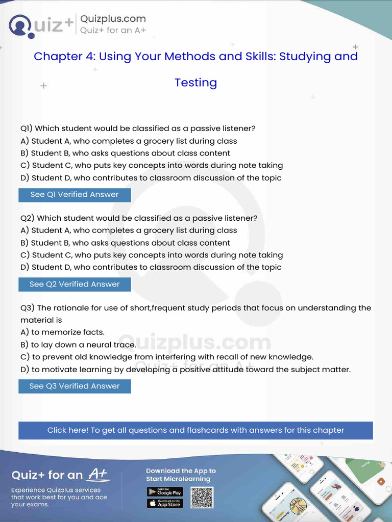 Which Student Would Be Classified as a Passive Listener | PDF | Nursing ...