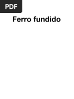 Trabalho - Ferros Fundidos
