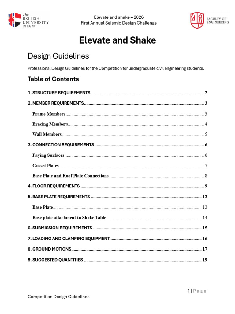 01 - Design Guidelines - Elevate and Shake 2026 | PDF | Beam (Structure ...