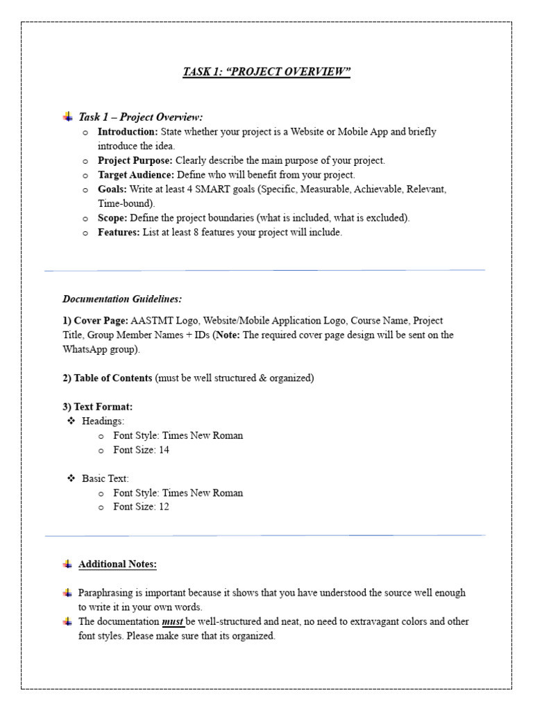 Task 1 (Project Overview) | PDF