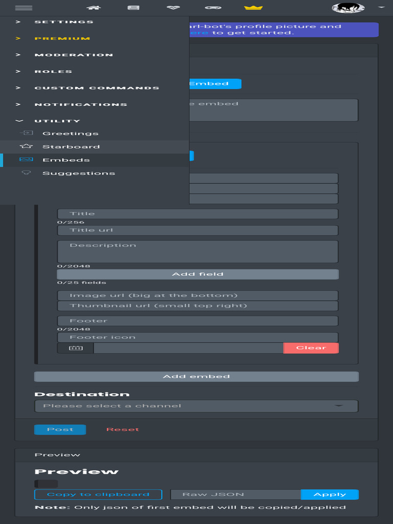 Carl Bot Dashboard | PDF