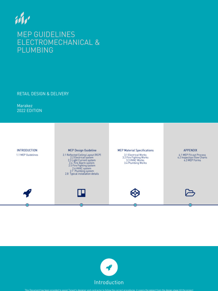 Marakez Retail MEP Guidelines | PDF