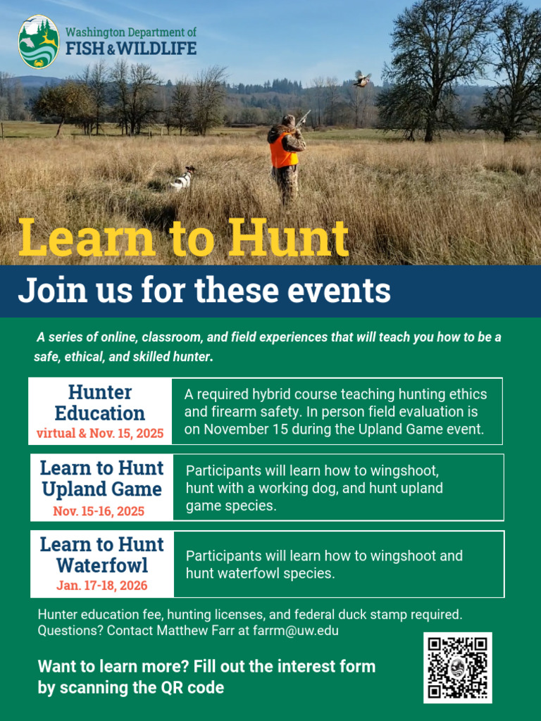 UW Learn to Hunt | PDF
