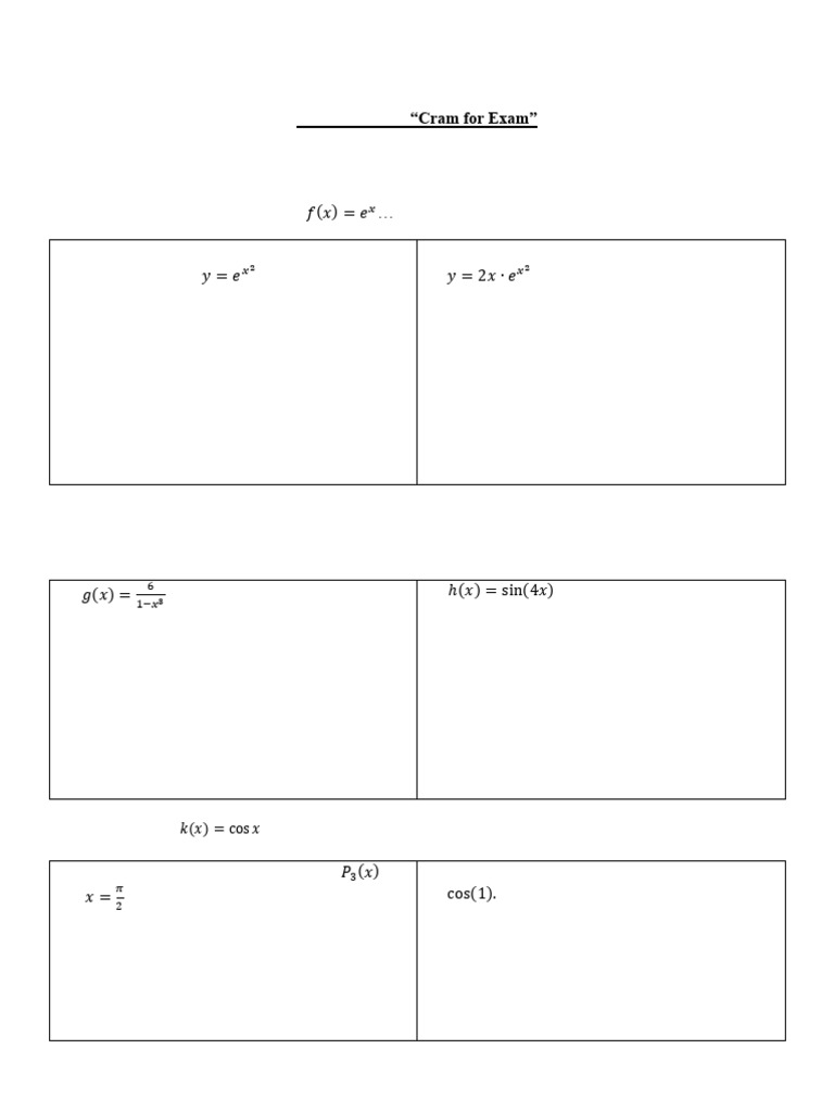 Quarter 3 Final Cram for Exam | PDF | Polynomial | Algebra