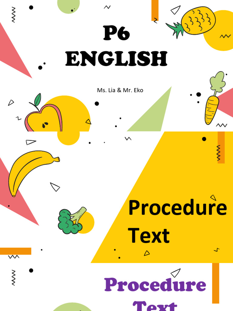 English p6 Procedure Text | PDF