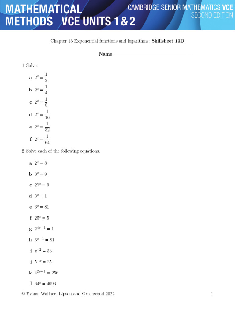 13D-Skillsheet | PDF | Mathematical Objects | Discrete Mathematics