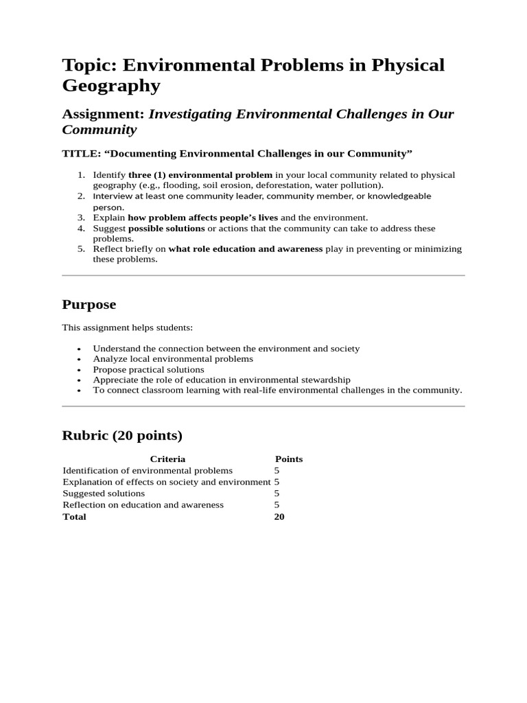 Topic Group Interview in Physical Geography 2 (1) | PDF | Geography ...