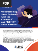 PROMIS Sleep Disturbance Short Form 8a | PDF