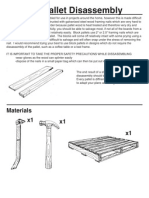 Disassembly of Pallets