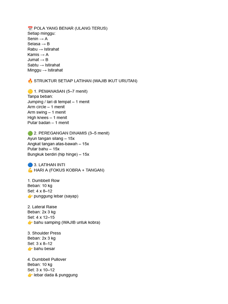 Jadwal Gym | PDF