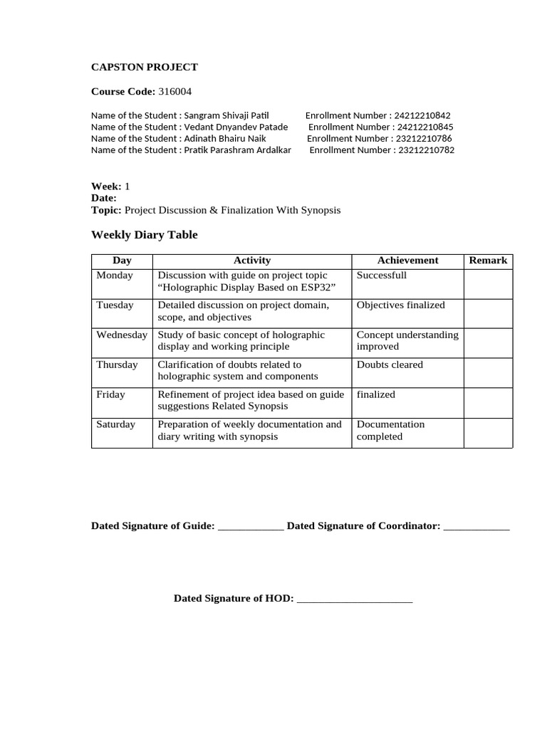 Capston Project | PDF