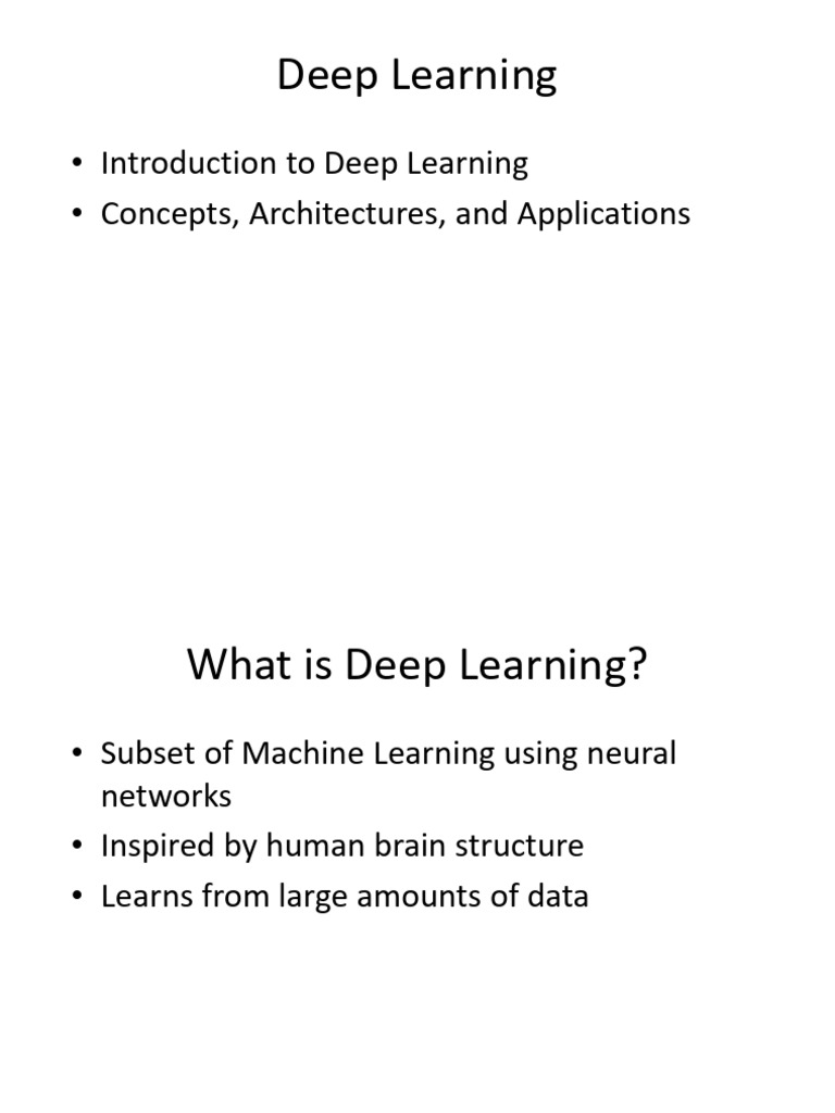 Deep Learning Presentation | PDF