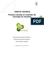 Primera Mirada Al Rotulado de Envases en Chile Minuta Técnica