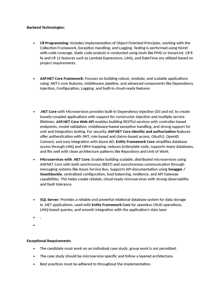 Case Study Guideline | PDF | Databases | Language Integrated Query