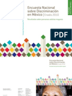 Encuesta Nacional Sobre Discriminación en México. ENADIS 2010. Resultados Sobre Personas Adultas Mayores