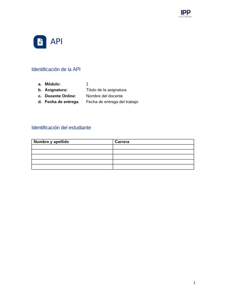 Formato API 2 | PDF